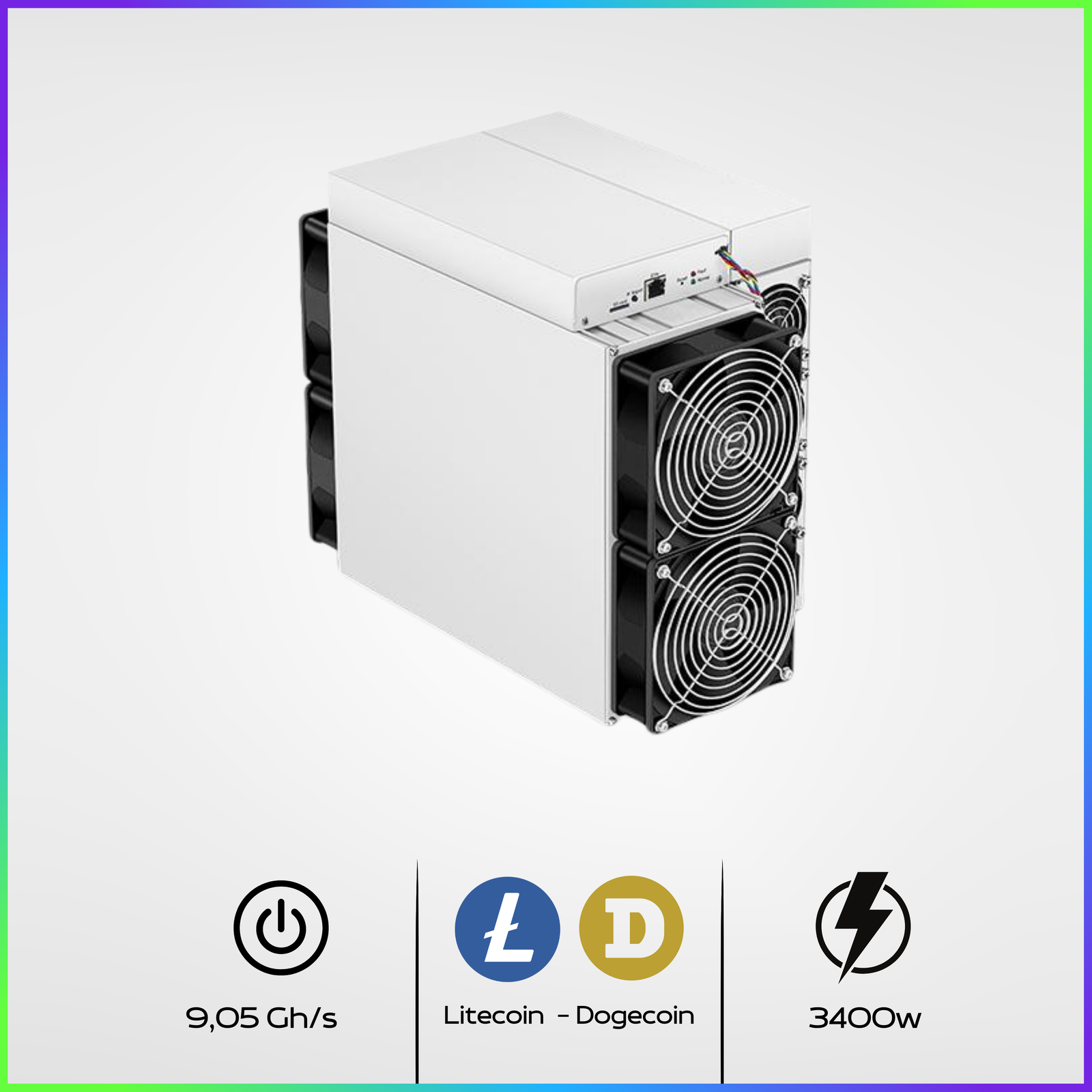 Bitmain Antminer L7 9,05 Gh (Hébergement)